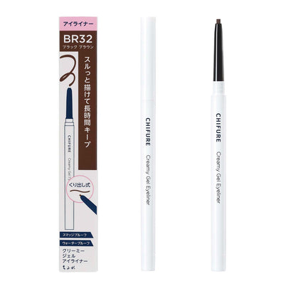 CHIFURE Creamy Gel Eyeliner Black Brown Waterproof 2mm