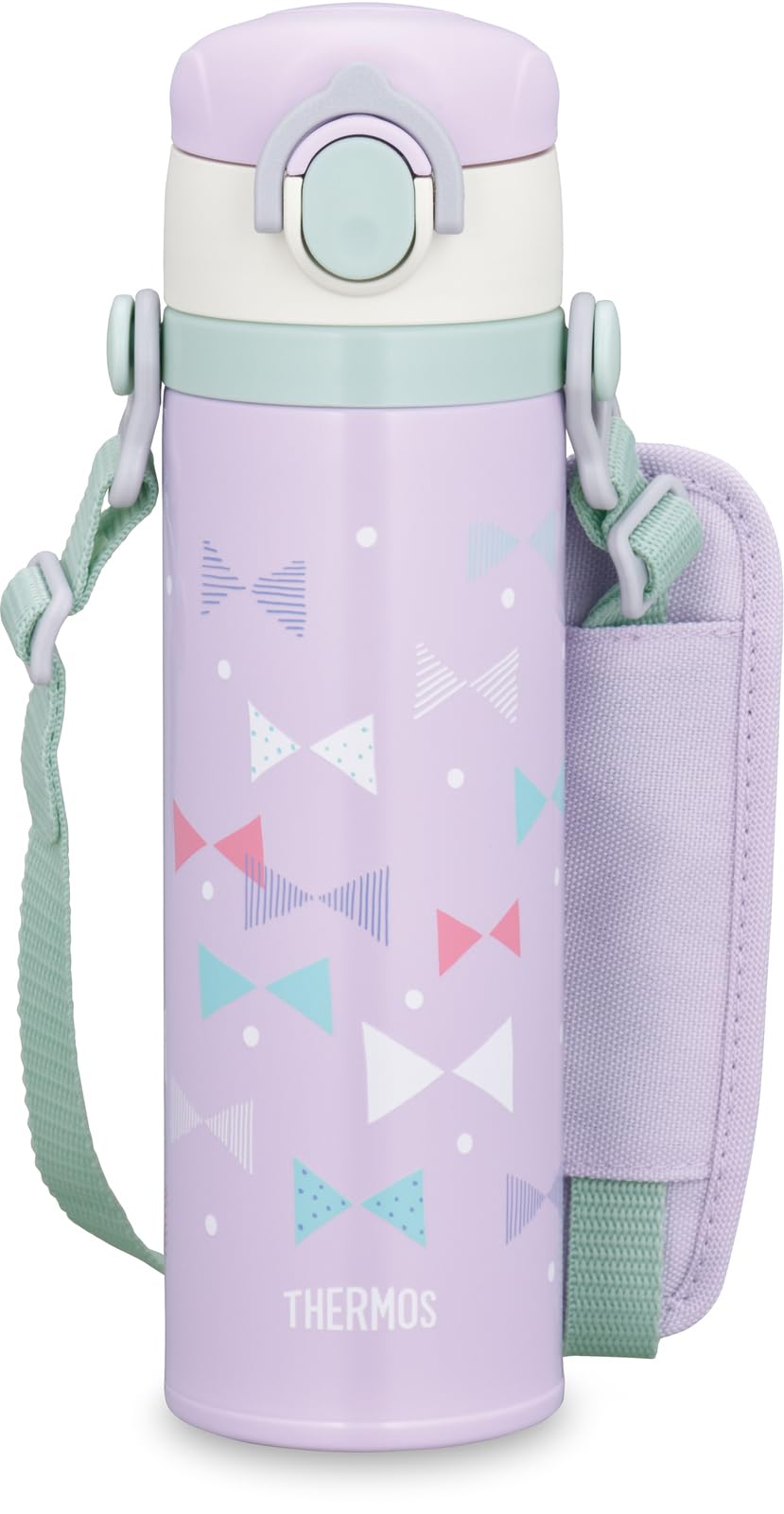THERMOS Kids Vacuum Insulated Bottle 500ml with Strap and Shoulder Pad