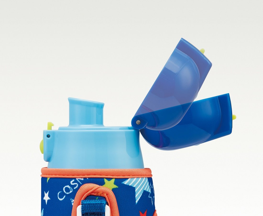 Skater Stainless Steel Water Bottle with Cover 470ml for Kids