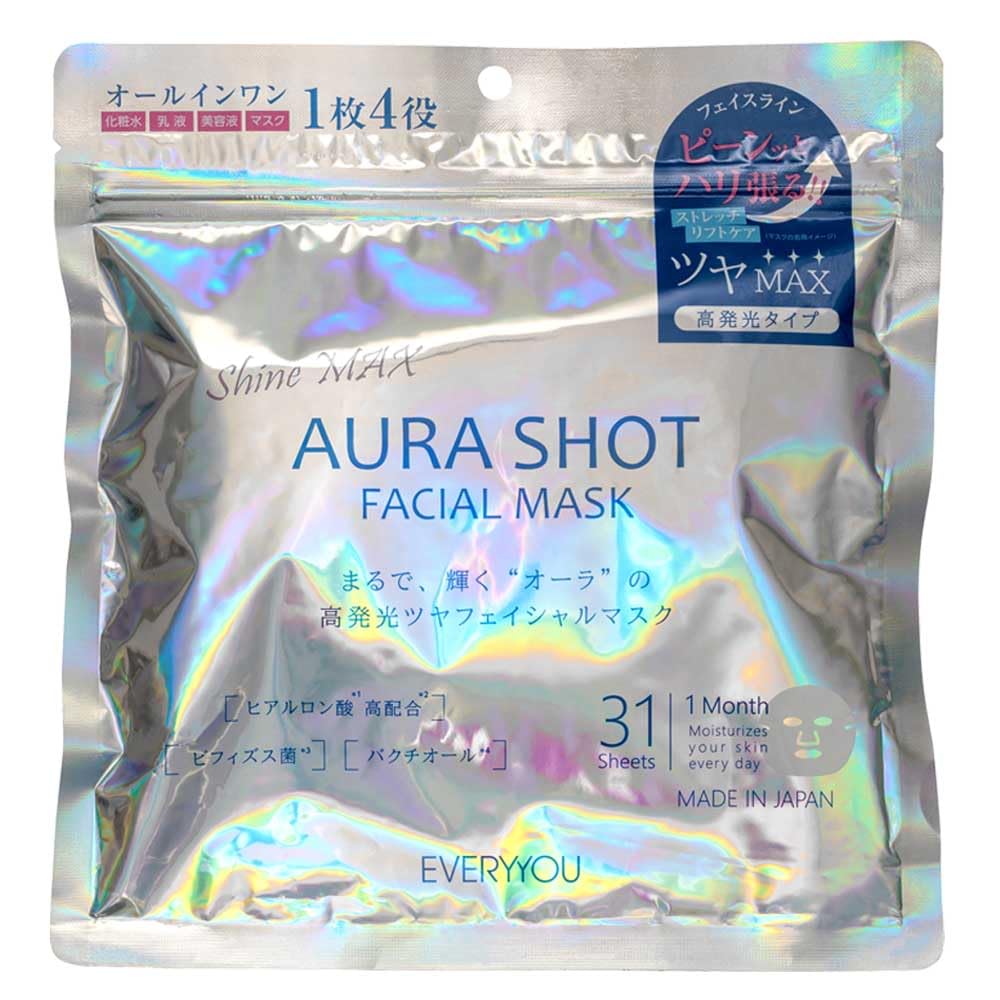 EVERYYOU Aura Shot Facial Mask High Shine 31 Sheets