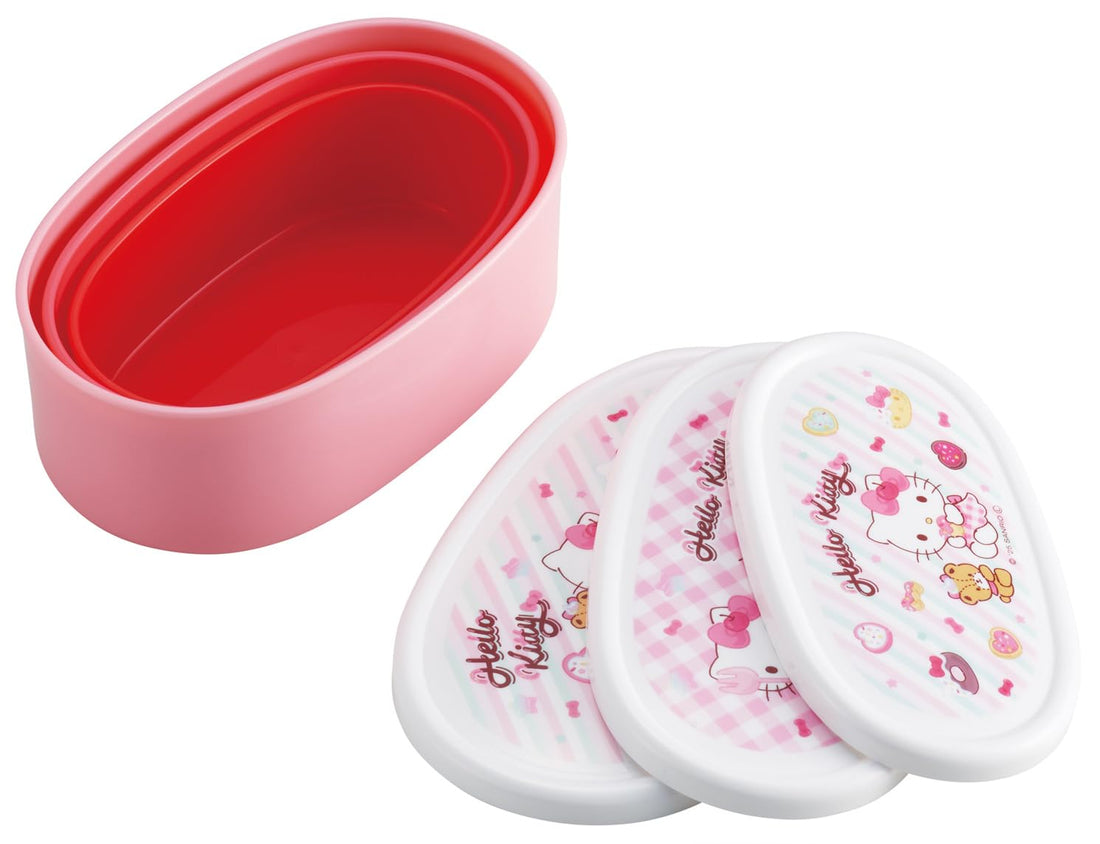 Skater Bento Box Set with Hello Kitty Design for Girls