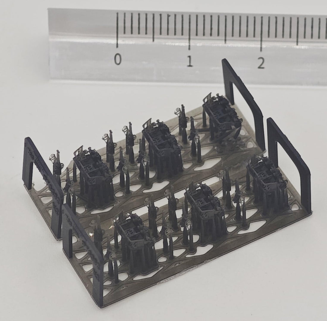 Triumph Model 1/700 Scale WWII US Navy Bofors 40mm Quad Gun Parts Set