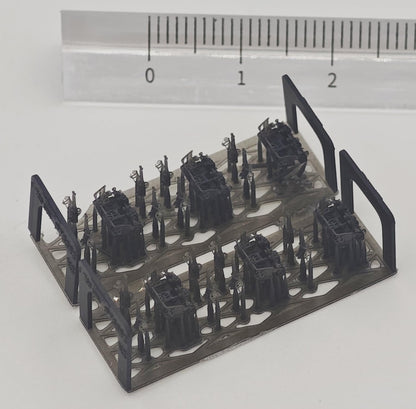 Triumph Model 1/700 Scale WWII US Navy Bofors 40mm Quad Gun Parts Set