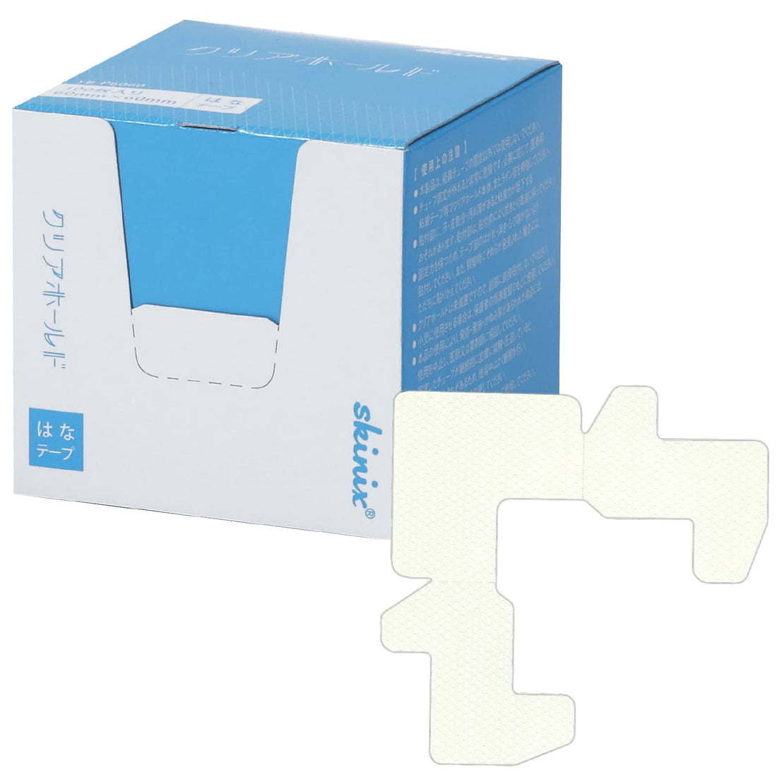 skinix Clear Hold Nose Tape 100 Sheets Waterproof 60x60mm