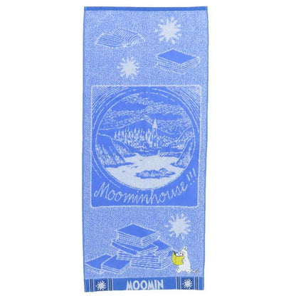 Marushin Face Towel Organic Cotton Long Towel with Moomin Design