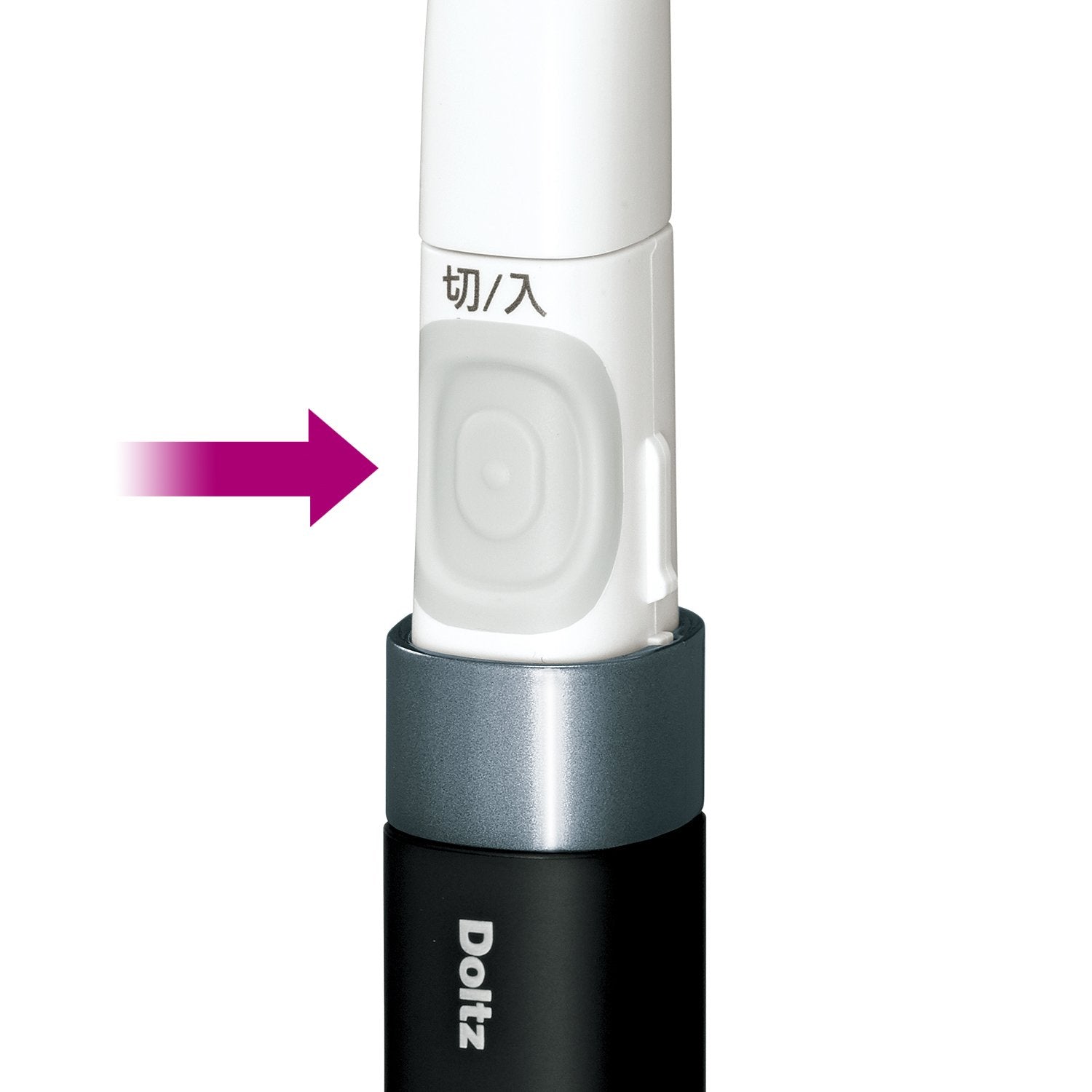 Panasonic Electric Toothbrush Pocket Doltz Extra Fine Bristles Black EW-DS42-K