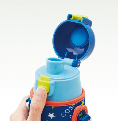 Skater Stainless Steel Water Bottle with Cover 470ml for Kids