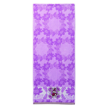 Marushin Moomin Quilted Purple Face Towel Made from Organic Cotton
