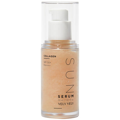 VELY VELY Collagen Sun Serum SPF50 PA++++ 30ml for Japanese Skincare