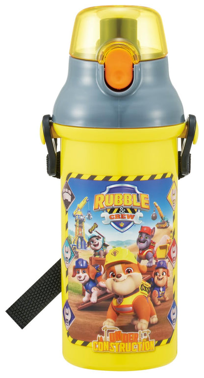 Skater Kids Water Bottle 480ml with One-Push Open Made in Japan