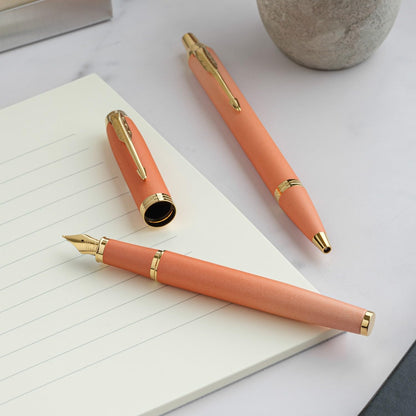 PARKER IM Fountain Pen Orange GT Fine Nib Gift Boxed
