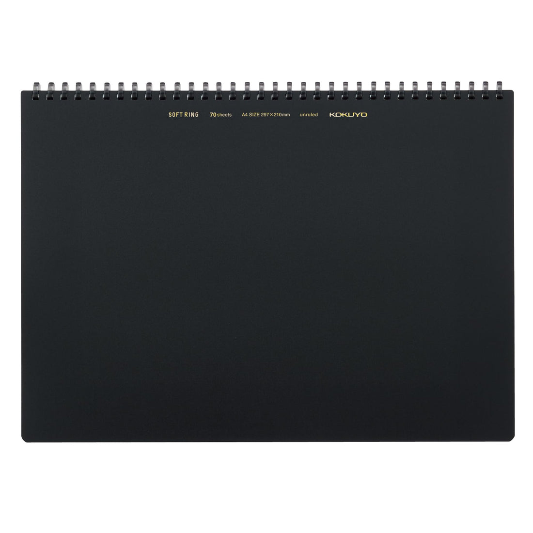 KOKUYO Soft Ring Notebook Business A4 70 Sheets Plain Black