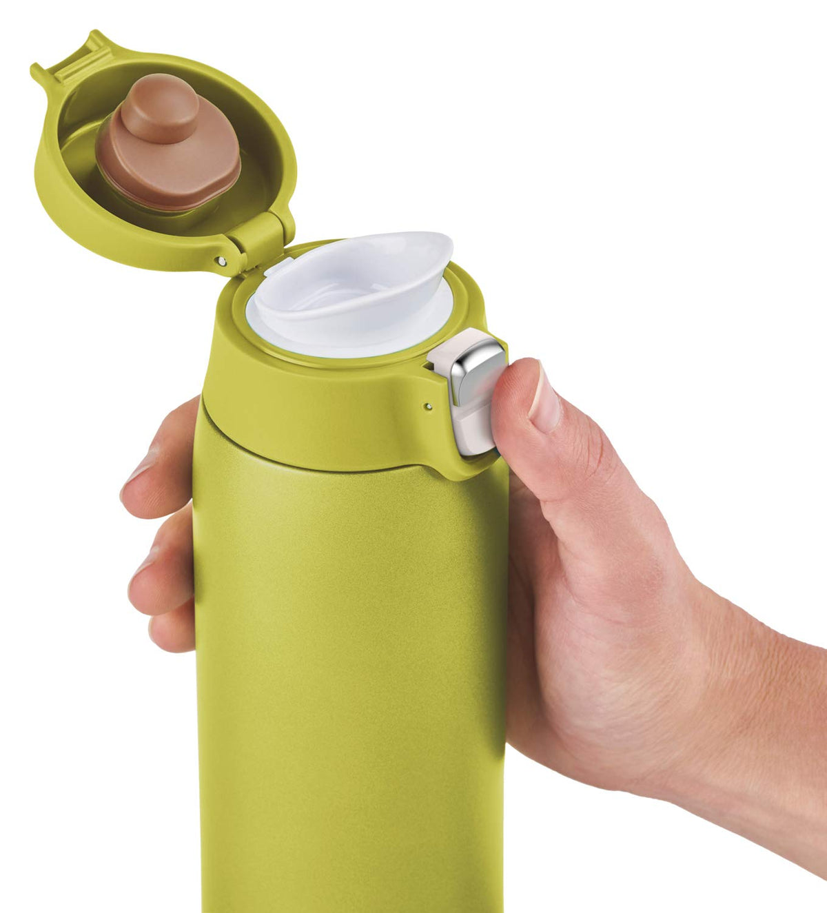 T-Fal Stainless Steel Water Bottle 480ml with One-Push Opening