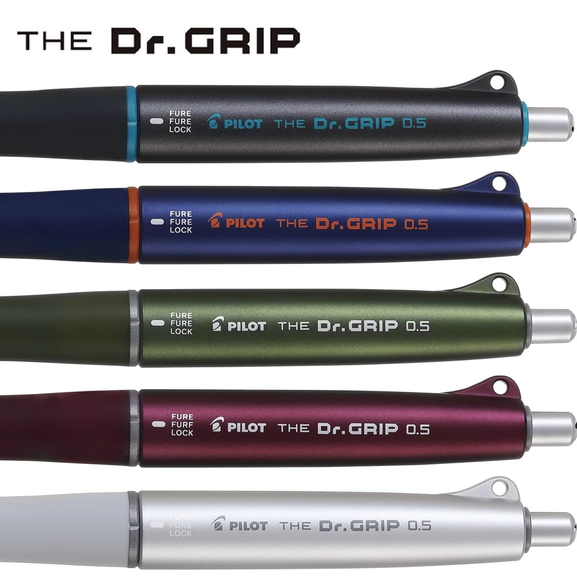 PILOT The Grip Black Accent Mechanical Pencil 0.5mm Matte Black