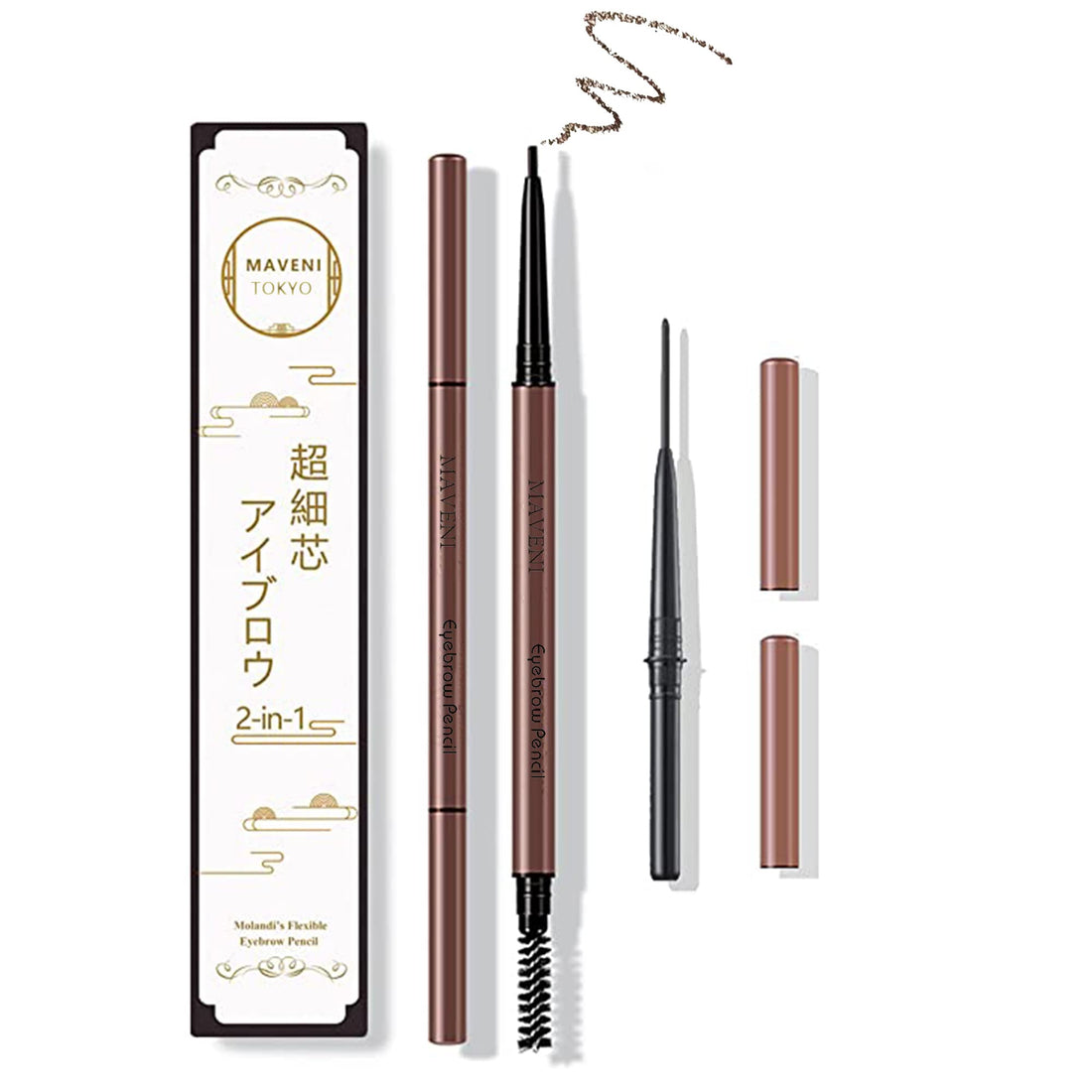 Maveni Ultra-Fine Eyebrow Pencil for Precise Application
