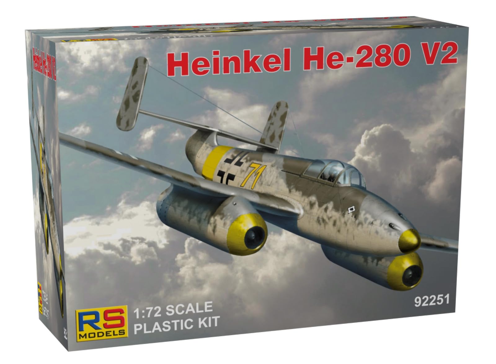 RSModel 1/72 Scale Heinkel He-280 V2 Plastic Model Kit