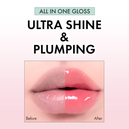 AMUSE Gel Fit Gloss Honey Peach 5ml Lightweight Lip Gloss