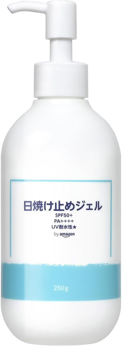 by Amazon Sunscreen Gel SPF50+ 250g Water-Resistant Formula