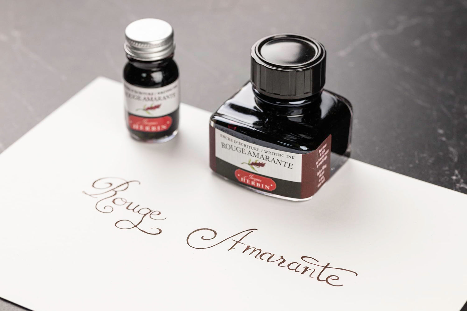 Jacques Herbin Traditional Ink Amaranth Red 30ml for Fountain Pens