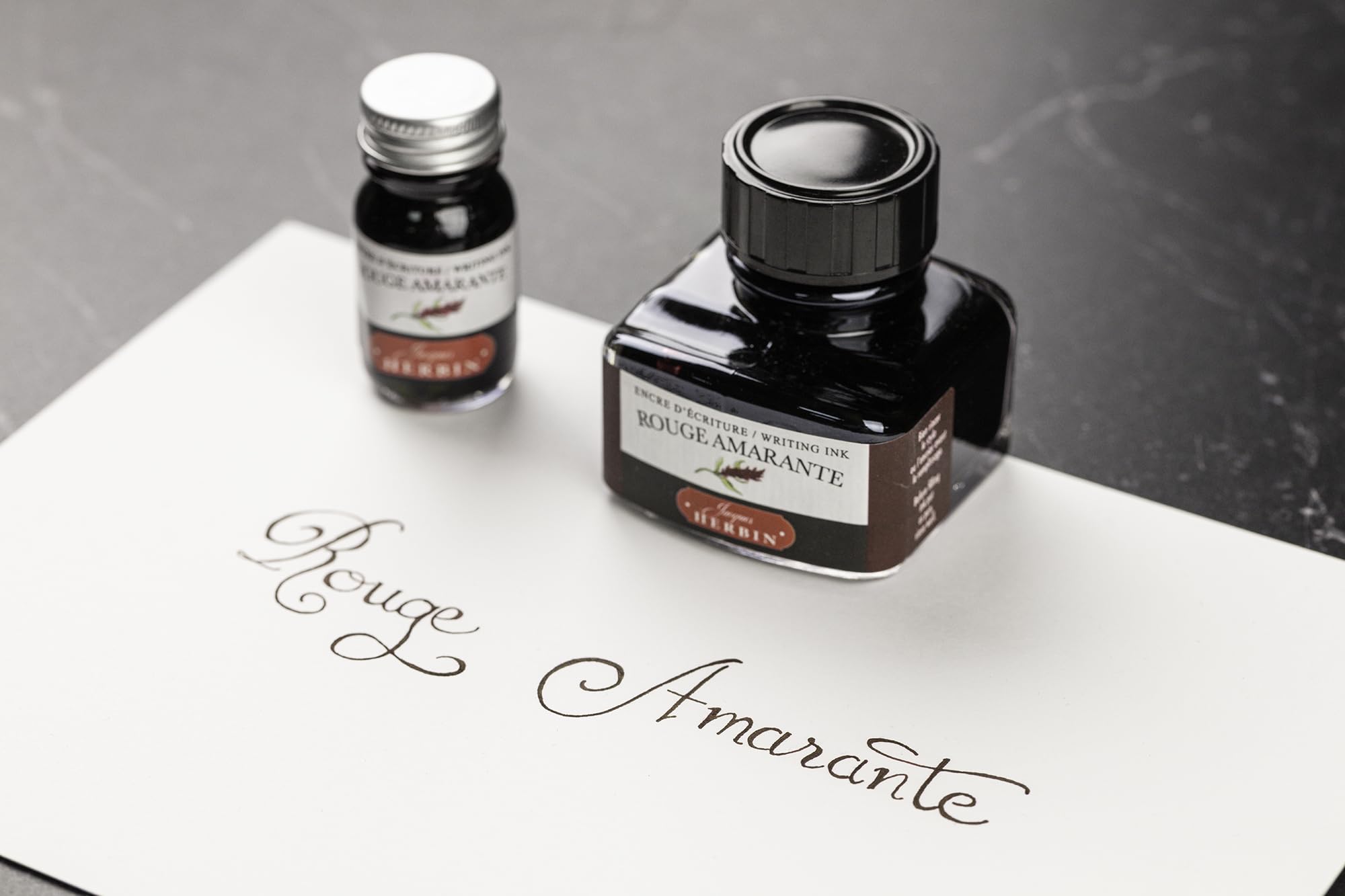 Jacques Herbin Traditional Ink Amaranth Red 30ml for Fountain Pens