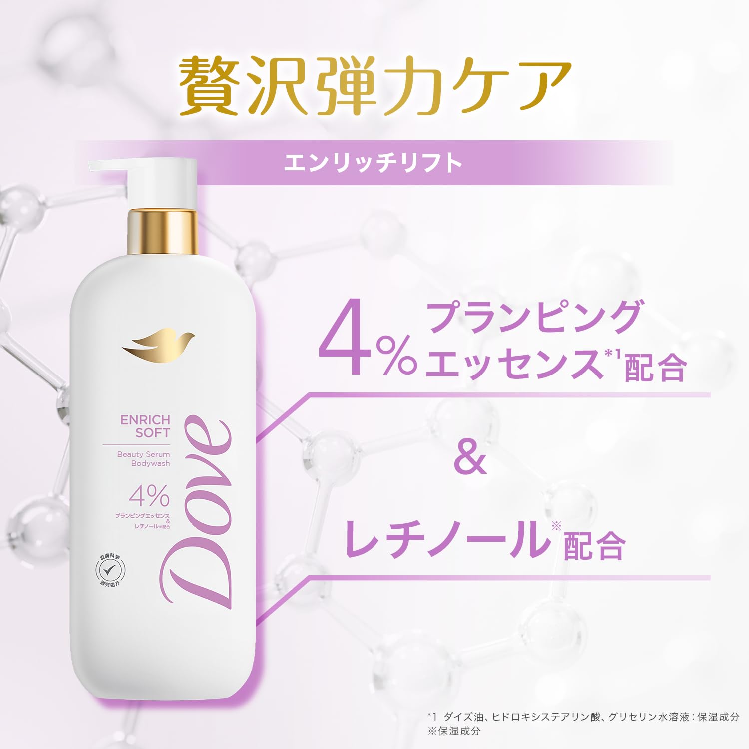 Dove Body Wash with Beauty Serum 500g for Soft Skin