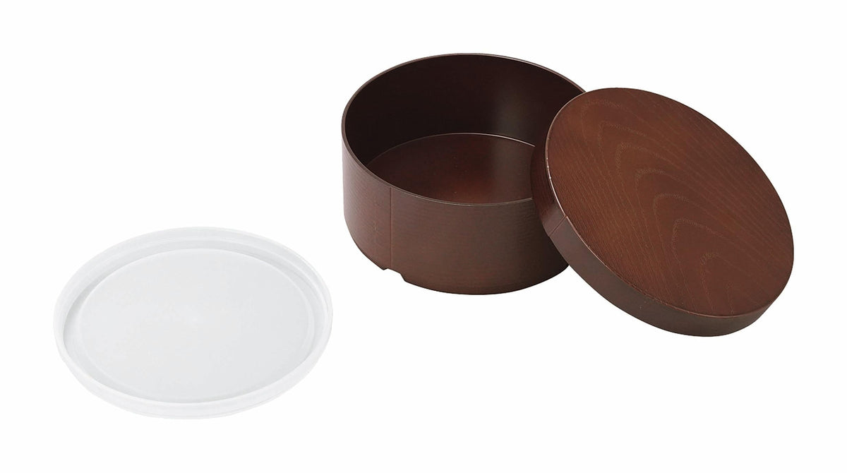 Kakusee Bento Box Round 500ml with Chopsticks and Case