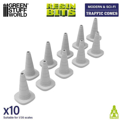Green Stuff World 1/35 Scale 3D Printed Cone Set for Model Kits