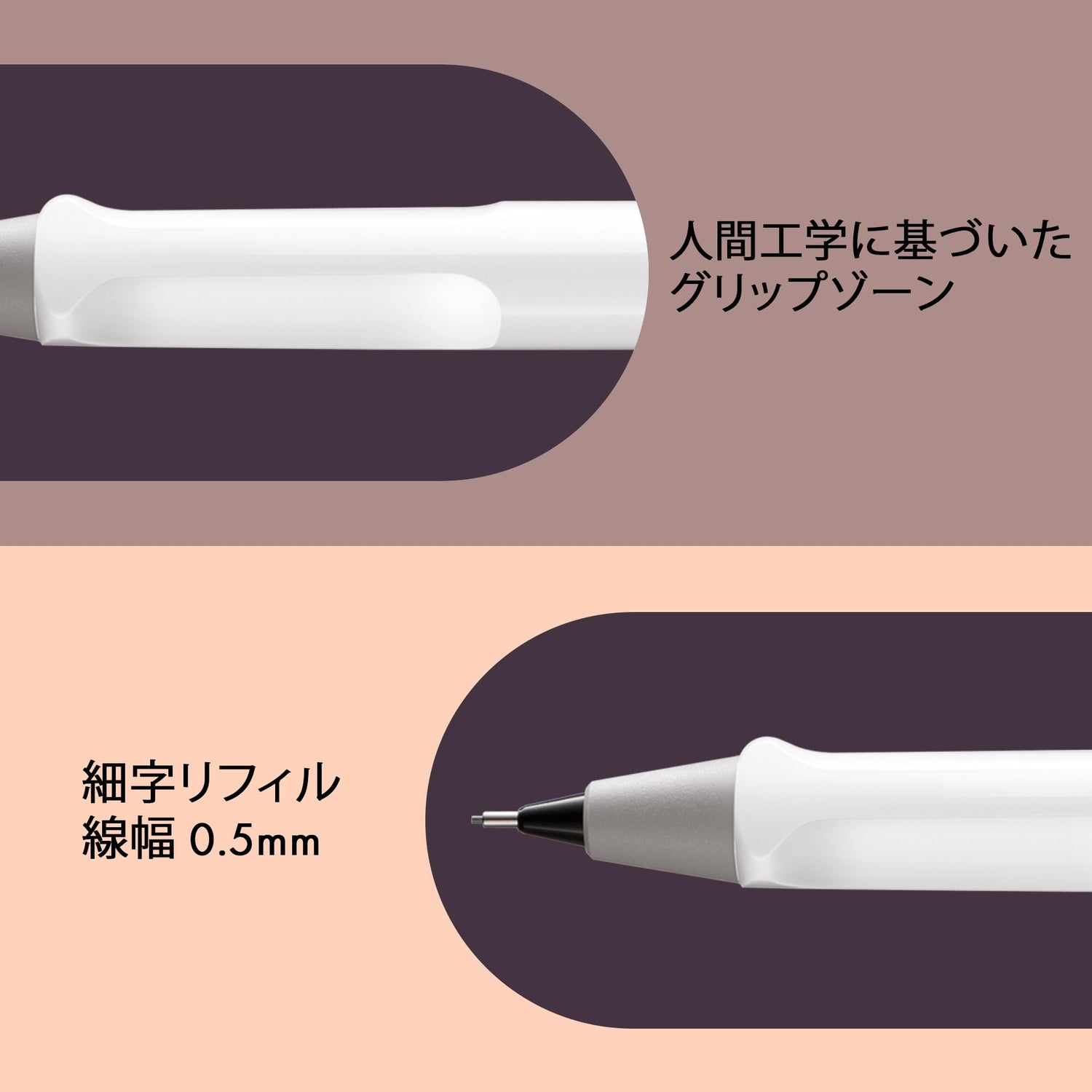 LAMY Safari White Pencil Ergonomic Grip for Comfortable Writing