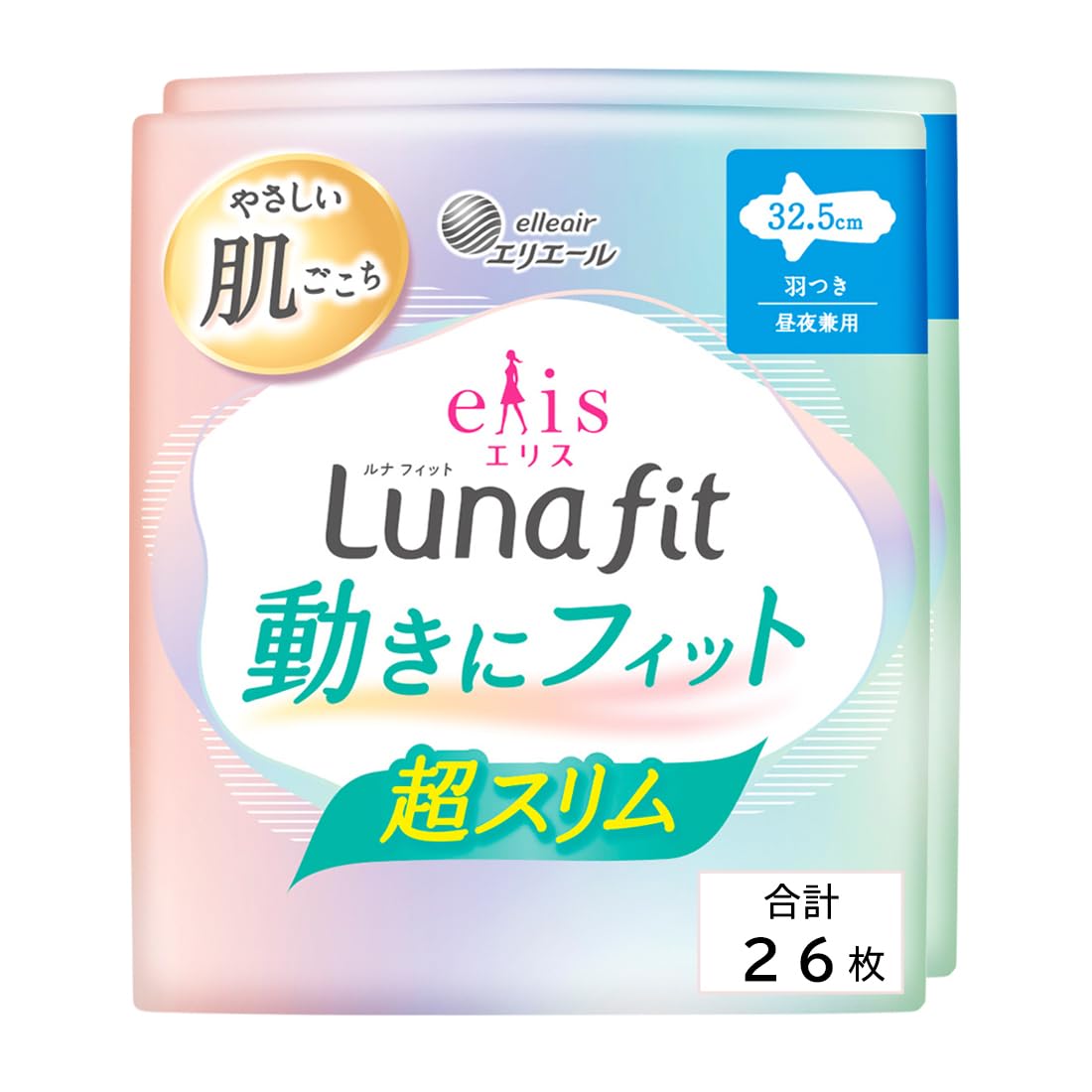 Ellis Luna Fit Ultra Slim Sanitary Napkins 32.5cm 26 Count