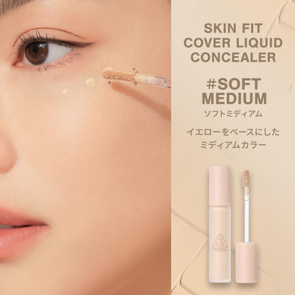 3CE Skin Fit Cover Liquid Concealer Soft Medium 6g