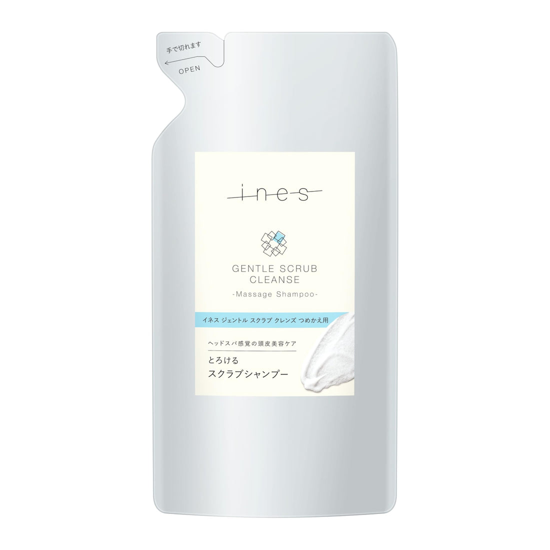 Ines Gentle Scrub Cleanse Refill 340g for Japanese Skincare