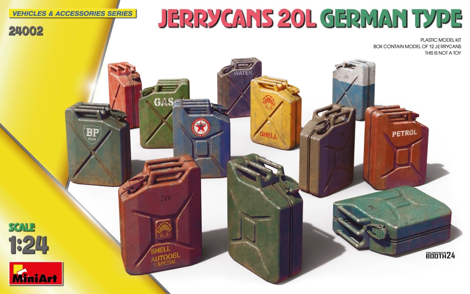 Miniart 1/24 German Jerry Can Model Kit 20L Scale Model