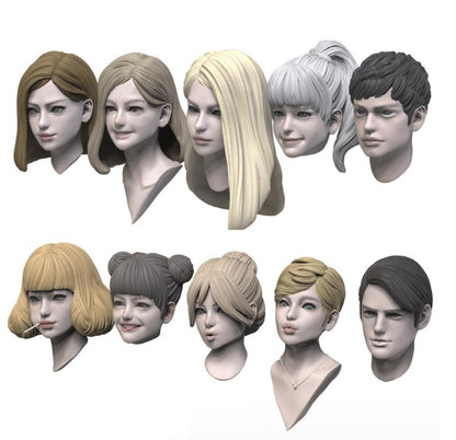 Tori Factory Modern Head Set 1/35 Scale 10 Pieces for Model Kits
