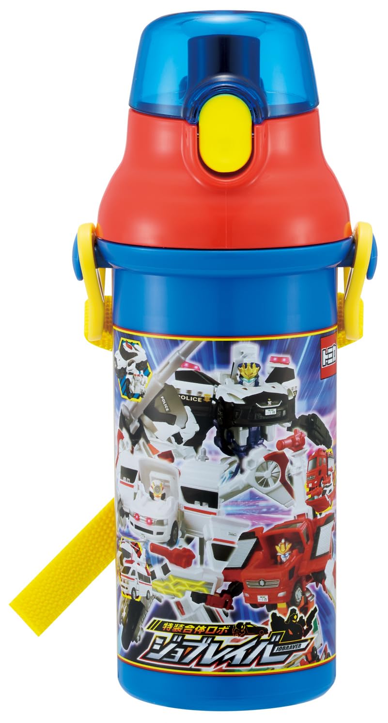 Skater Kids Water Bottle with One-Push Open 480ml