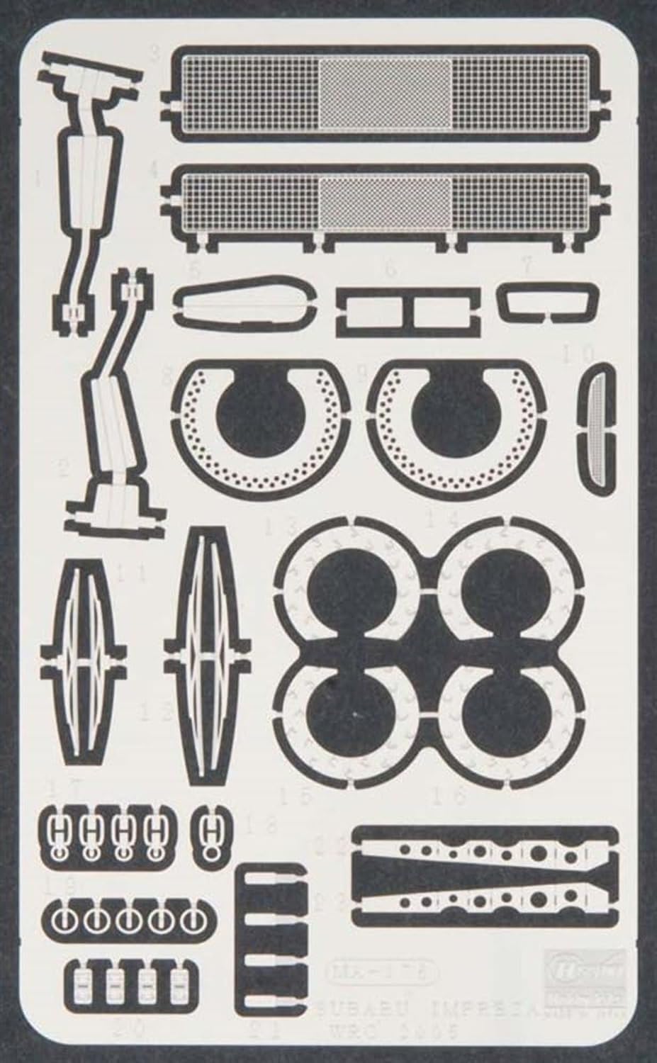 Hasegawa 1/24 Subaru Impreza WRC 2005 Etched Parts