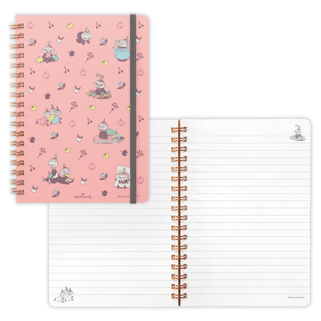 Hallmark Moomin Days Pink Ring Notebook