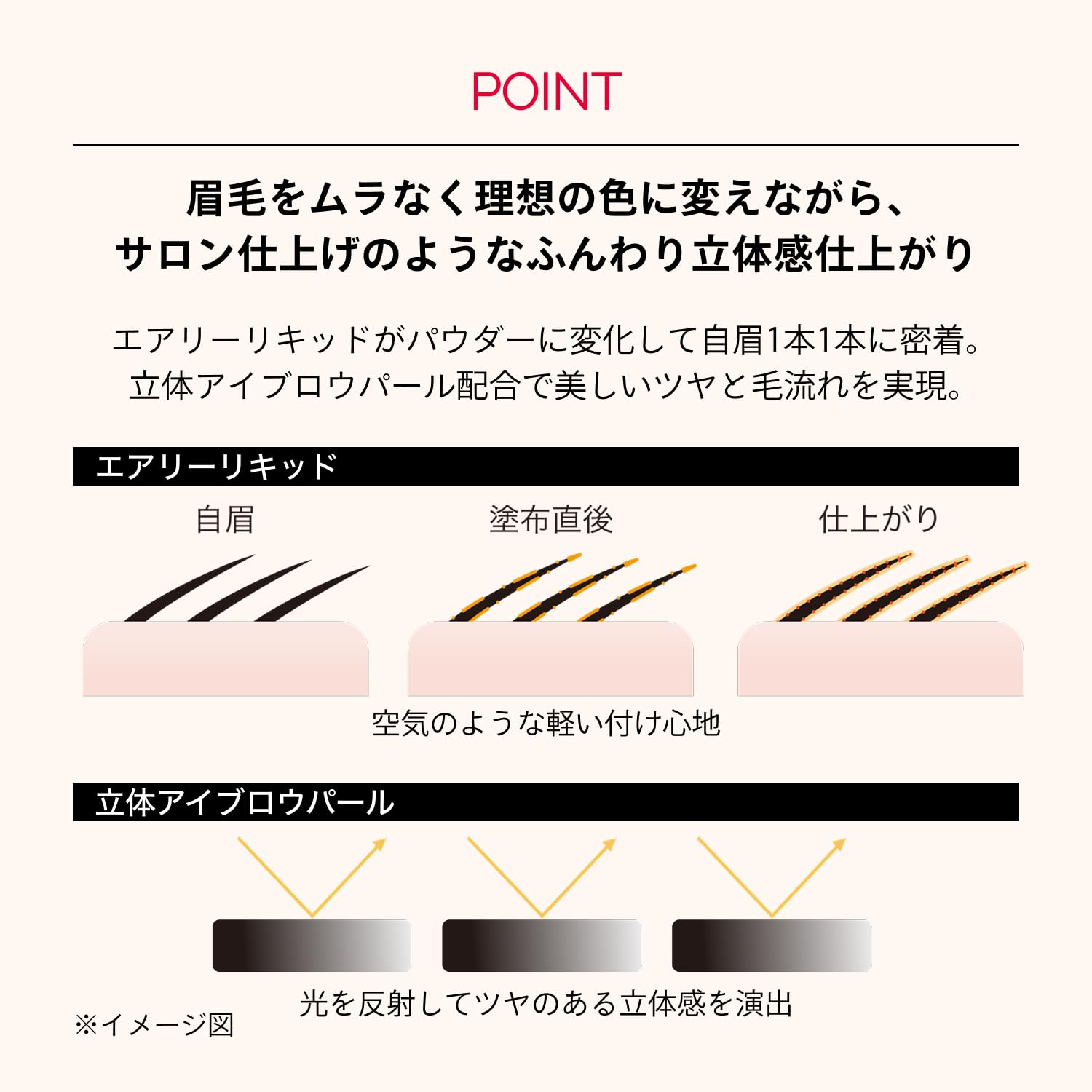 MAQUILLAGE Eyebrow Color Mascara BR302 Natural Brown 5g Waterproof