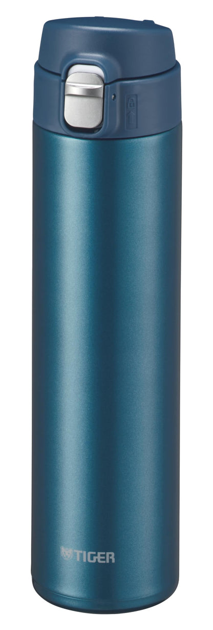 TIGER Stainless Steel Water Bottle 600ml with One-Push Lid
