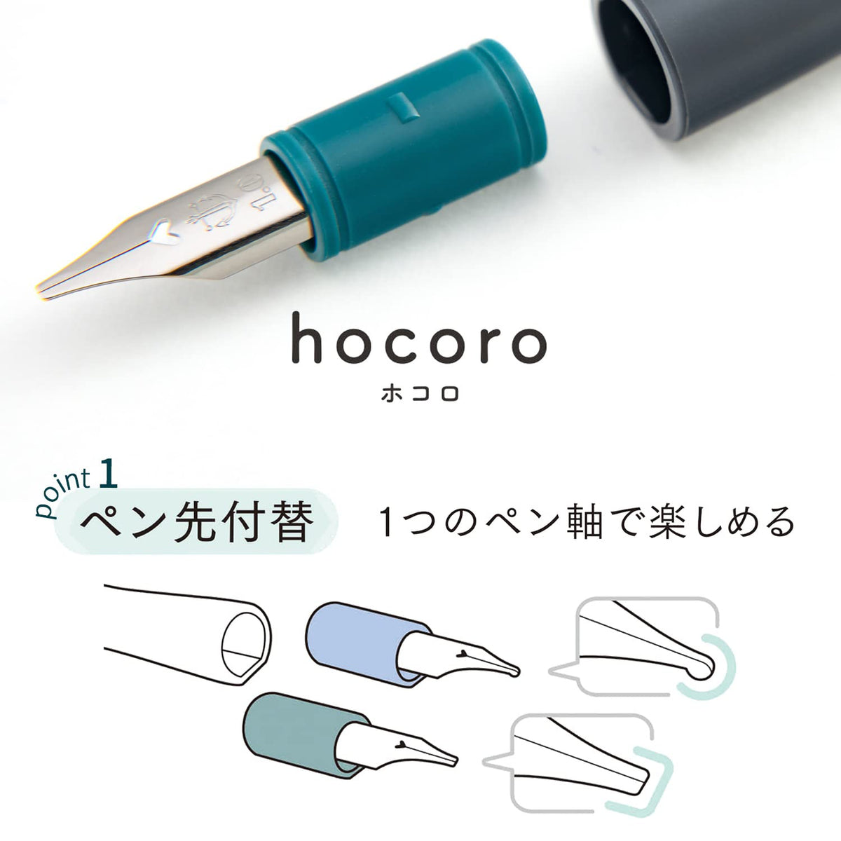 Sailor Fountain Pen Hocoro Double Gray Fine Nib 1.0mm