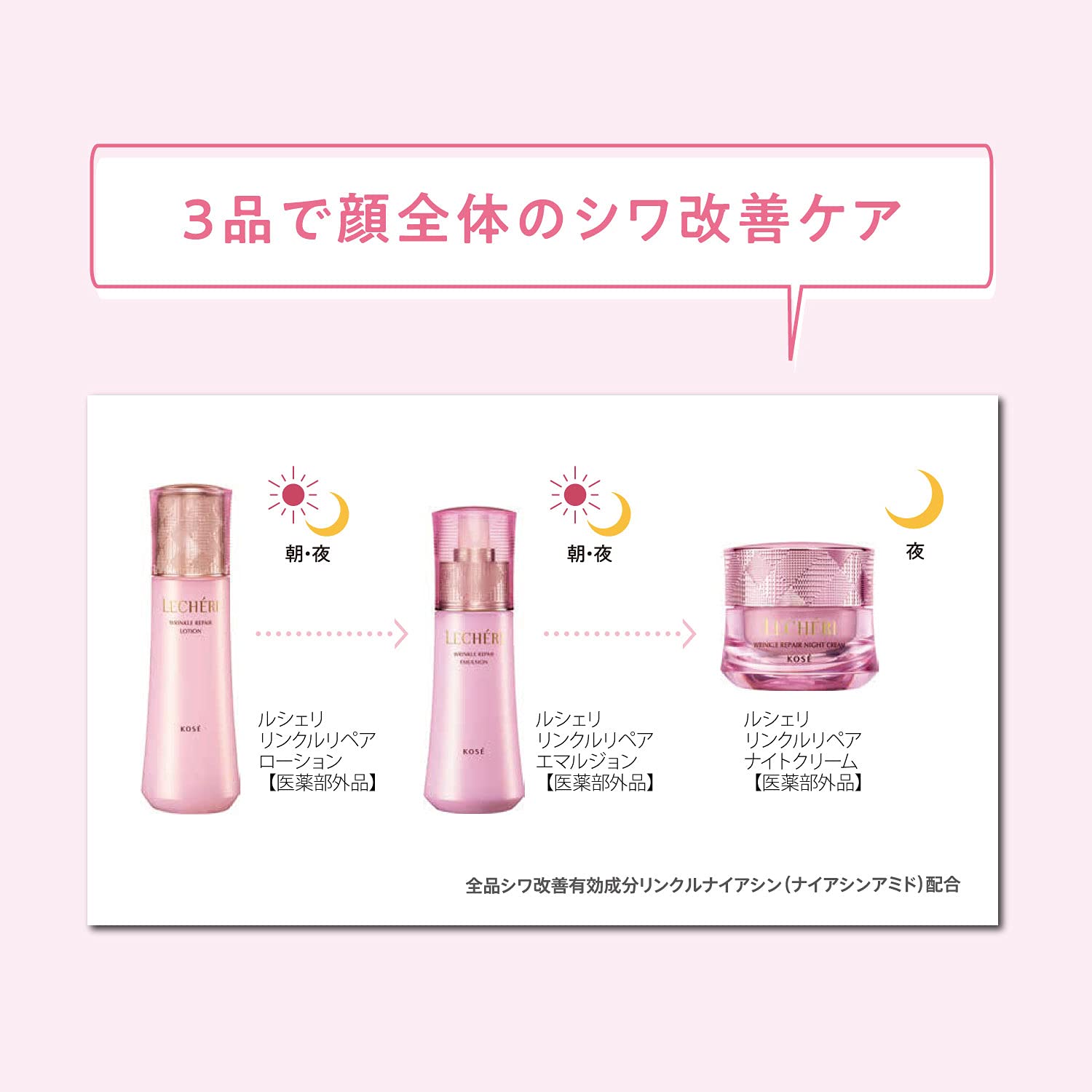 LECHERI Wrinkle Repair Night Cream 40g for Japanese Skincare