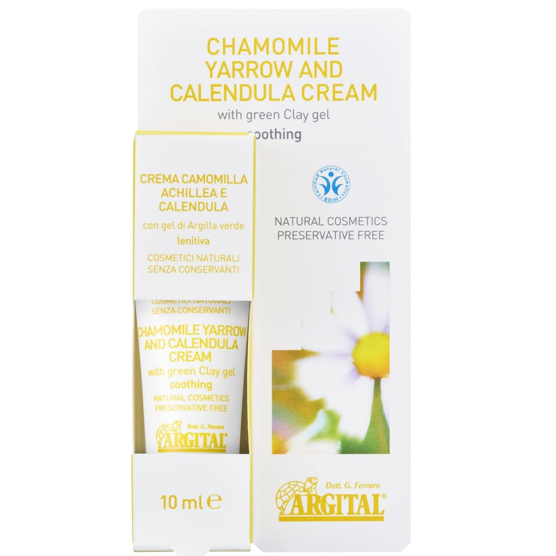 ARGITAL Bright Moisturizing Chamomile Cream Mini 10ml for Radiant Skin