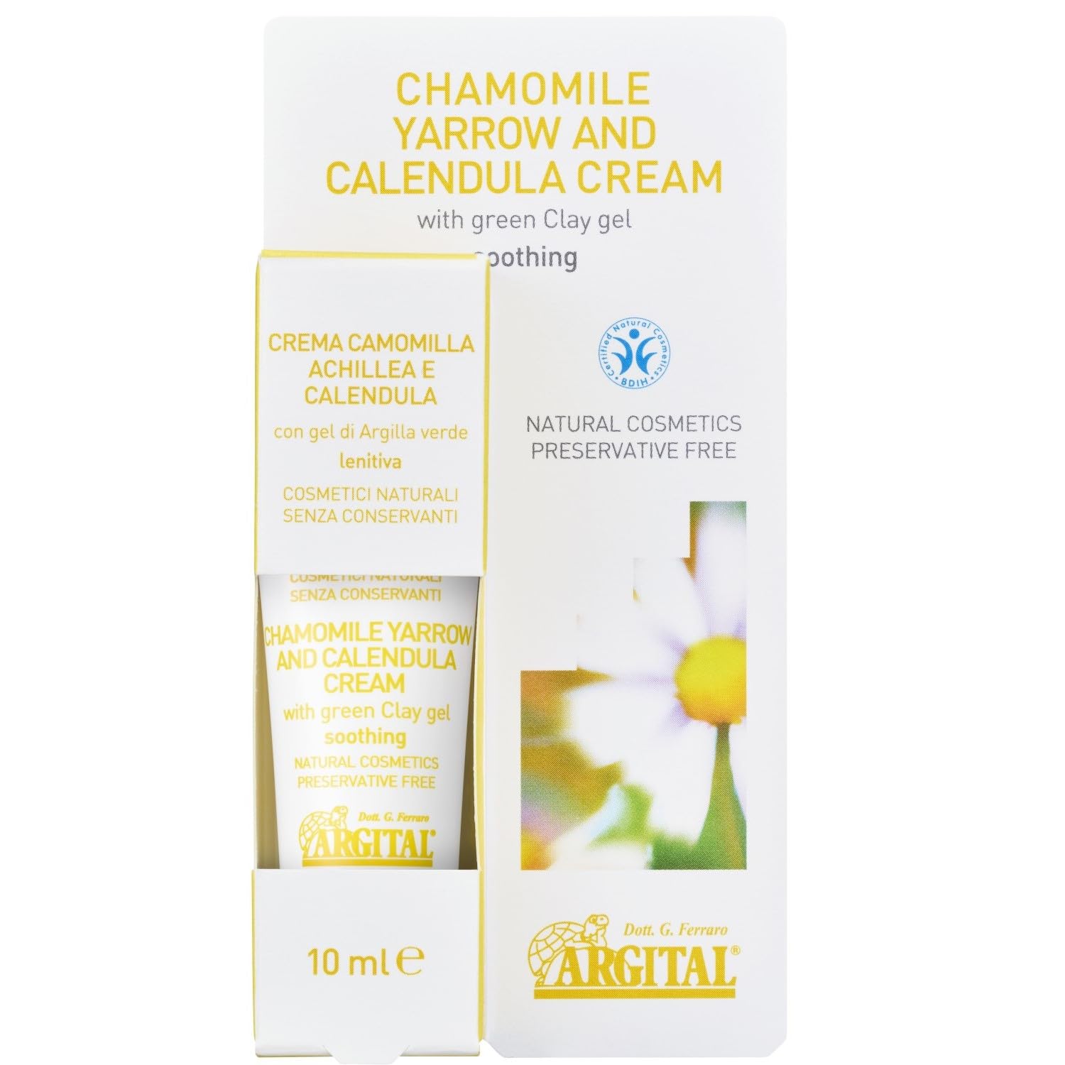 ARGITAL Bright Moisturizing Chamomile Cream Mini 10ml for Radiant Skin