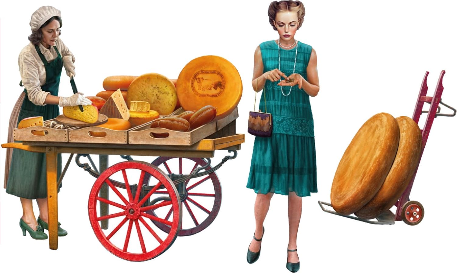 Miniart 1/35 Cheese Seller Set Plastic Model Kit