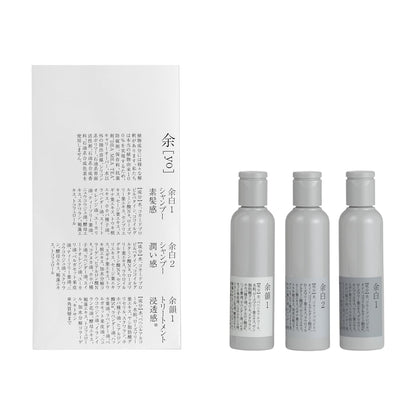 YO Trial Set Shampoo and Treatment with Natural Ingredients 50mL Each