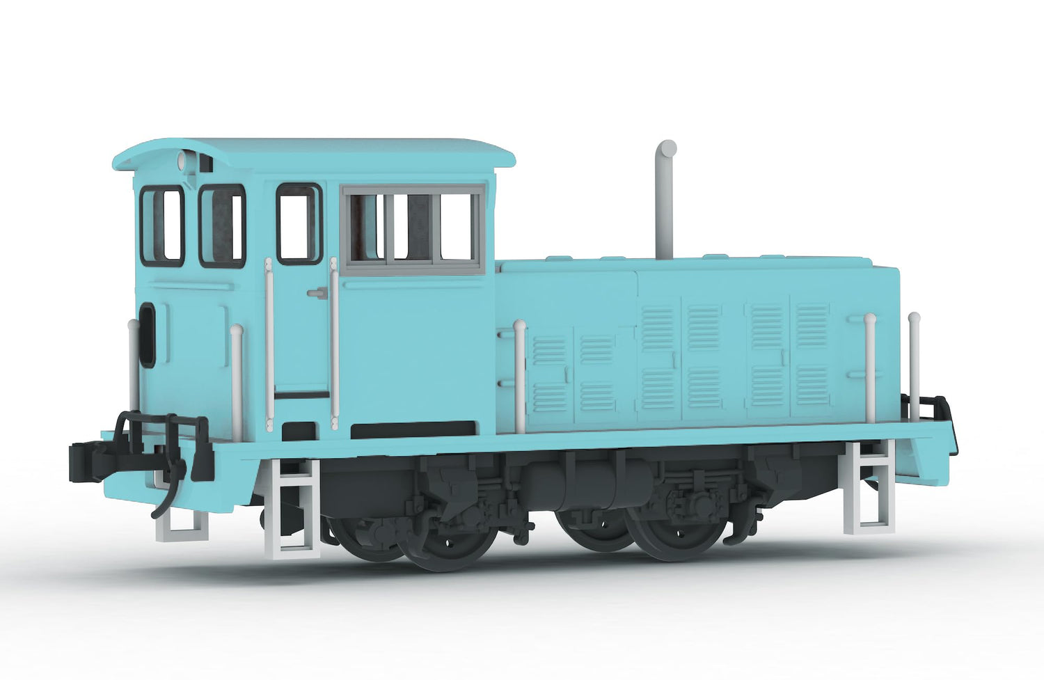 Plum 1/80 Scale Model Blue Locomotive Plastic Kit