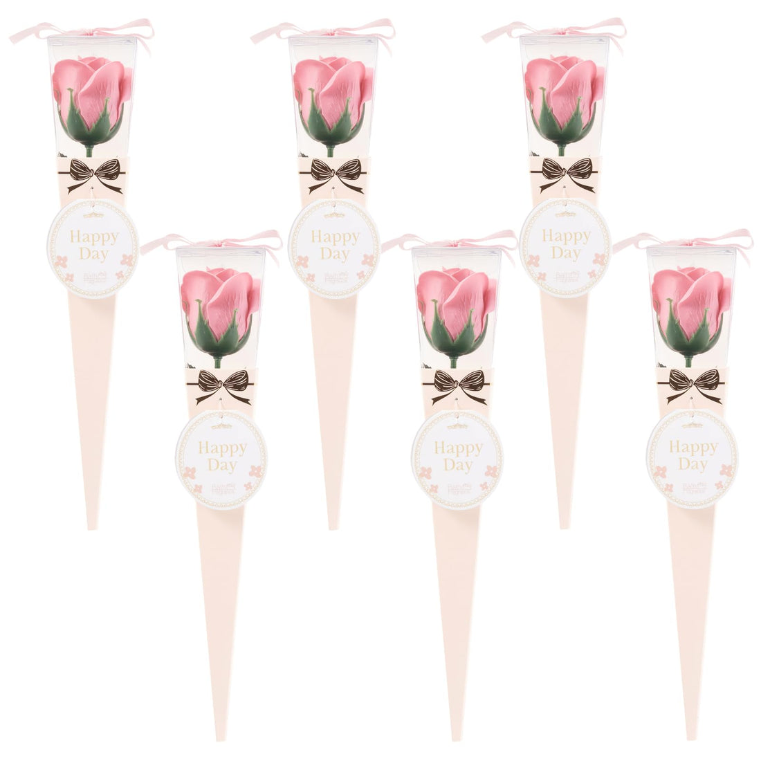 Q-FLA Bath Soak Soap Flower Bouquet Set of 6 for Gifts