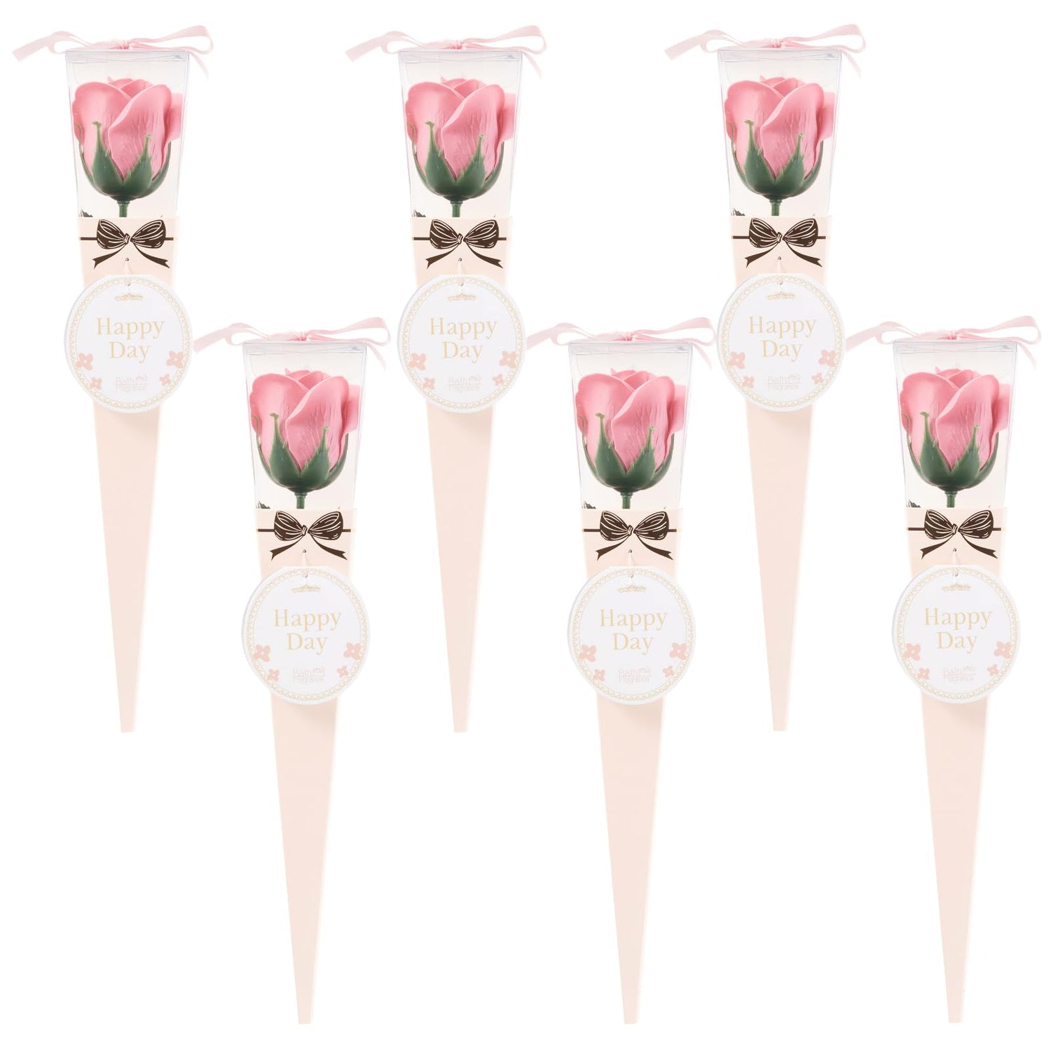 Q-FLA Bath Soak Soap Flower Bouquet Set of 6 for Gifts