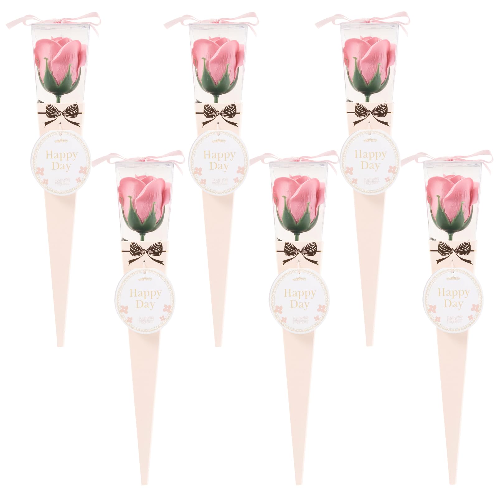 Q-FLA Bath Soak Soap Flower Bouquet Set of 6 for Gifts