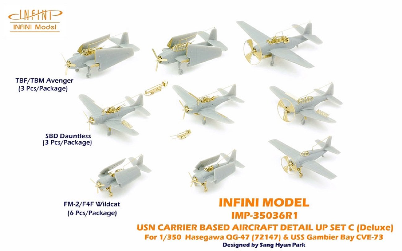 Infini Model 1/350 Scale Aircraft Carrier Aircraft Set C Deluxe