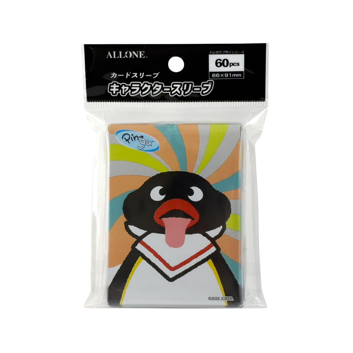 ALLONE Card Sleeves Regular Size 66x91mm Pingu Character Design 60 Pack